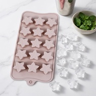 Silicone Ice Cream Chocolate Mold Cookie Five pointed Star Mould For Jelly Fudge Truffle Ice B5P5