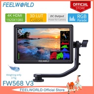 FEELWORLD FW568 V3 6 Inch DSLR Camera Field Monitor with Waveform 3D LUTs Video Peaking Focus Assist