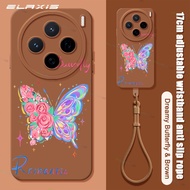 ELAXIS Silicone Casing Butterfly Moon Love Pattern Cover for VIVO X200 X100 X90 X80 X70 FE Pro 5G Ph