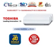 Toshiba Air Conditioner System 3 *4 TICKS* + FREE Installation + FREE $100 SERVICING Voucher + Dismantle &amp; Disposal Old Air-Con Unit