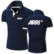 ARRI 2021เสื้อโปโลผู้ชาย,เสื้อโปโลเข้ารูปเสื้อผ้าลำลองภาพวาดแฟชั่นกีฬาแขนสั้นลายออกแบบฤดูร้อน