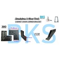 380 Cabinet Door Corner Bracket L-shaped Plastic Bracket (for aluminium frame use) L Bracket