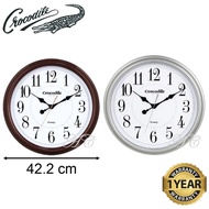 100% ORIGINAL CROCODILE Silent Round Analogue Wall Clock CW9010 (CW9010DKS, CW9010FKS) [Jam Dinding]