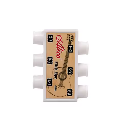 Chromatic Guitar Pitch Pipe Tuner Acoustic Guitar String Tuning E-A-D-G-B-E Alice A001 Guitar Pitch 