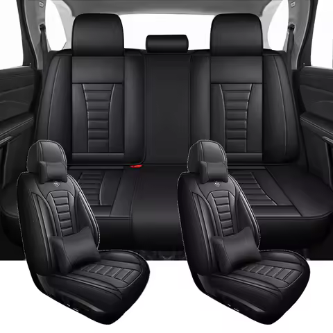 PU Full Set Universal Car Seat Covers For Audi A7 A6 C6 C7 4F 4G C8 Q5 Q7 4L A4 B8 B7 Q3 A3 8P 8V Q2