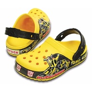 CROCS รองเท้าลำลองเด็กผู้ชาย Crocband Transformers Bumblebee ไซส์ C8/9 สีเหลือง As the Picture One