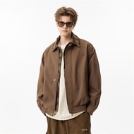 SINRANSINYA丨แฟชั่นเสื้อโค้ทยอดนิยมแฟชั่นลายสก๊อต Jaket Baseball หลวม