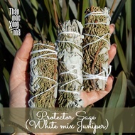 Xô Bảo Vệ – White Sage & Juniper – Thanh Tẩy Trừ Tà & Bảo Vệ  – Thảo Mộc Xông Nhà