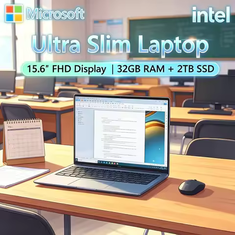 High Speed Running 15.6 Inch Notebook I9-9900 32GB RAM 2TB SSD Multifunctional Office Portable Lapto