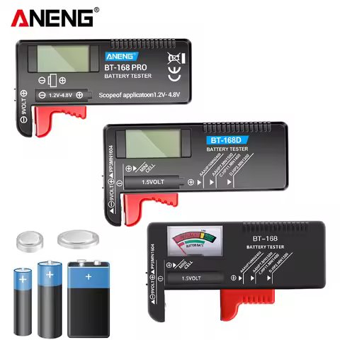 Battery Tester BT-168 PRO Pointer/Digital Display Battery Checker ANENG BT-168 /BT-168D Volt Univers
