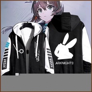 PDF2 Arknights Amiya anime zipper Hoodie coat XXS-6XL jacket Unisex Top