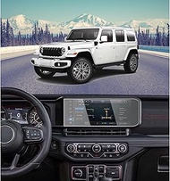 pzswuxie Screen Protector for 2024 2025 Jeep Wrangler Sport/Sport S/Willys/Rubicon/Sahara/Rubicon X/