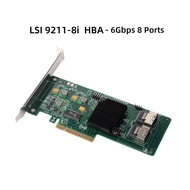 LSI Internal SAS SATA 9211-8i 6Gbps 8 Ports HBA PCI-E RAID Controller Card