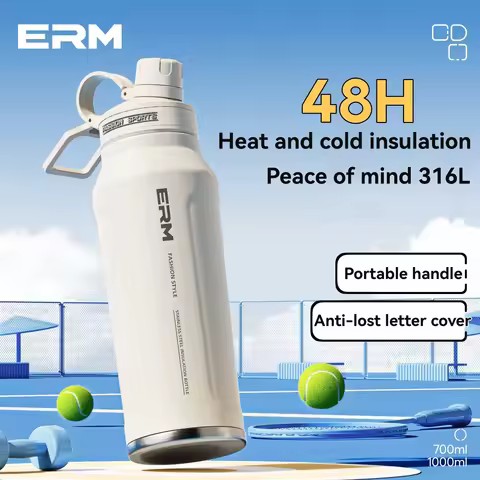 Stainless steel Tumble Cycling Water Bottle Fitness Keep Warm And Cold Vacuum Flask Car straw cup