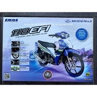 Modenas 118 EFI / Kriss MR1 / CT100 / Ace 115 / GT128 Original Brochure / Pamphlet NEW