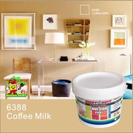 HSK6388 COFFE MILK ( 7L ) HEAVY DUTY EMULSION PAINT Cat Interior / Ceiling / WALL FINISH / CAT RUMAH