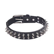 Domineering Rivet Hemming Leather Pet Collar Protection Dog Dog Chain Collar Adjustable Protection