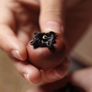 Mini Orange Miniature Clay Tea Pet Original Ore Purple Clay Lucky Orange Desk Decoration Handmade Te