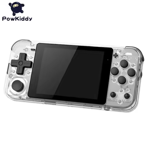 POWKIDDY NEW Q90 3-Inch IPS Screen Handheld Console Dual Open System Game Console 16 Simulators Retr