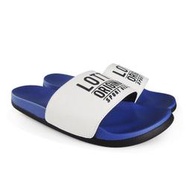 北台灣大聯盟 LOTTO樂得-義大利第一品牌 男款型走街頭運動拖鞋 0786-白藍 超低直購價190元