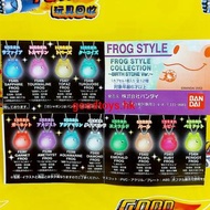 全新 金屬鏈有氧化 BANDAI 青蛙 FROG STYLE COLLECTION BIRTH STONE VER 12個生日月份 透明吊飾公仔 扭蛋 全12種