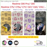 Realme C85 C85Pro C75x C71 C75 C67 C65 C55 V60 Pro nano screen protector, transparent, rough, anti-p