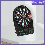 [Baosity2] Electronic Dart Board with Soft Darts Auto Scoring Throwing Game Electric Dartboard Set f