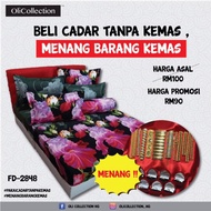 CADAR FITTED QUEEN  BUNGA BESAR OLI COLLECTION