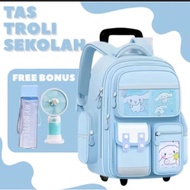 CINAMOROLL Girls' Trolley Backpack Latest Girls' Push Backpack