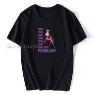 Morrigan Soul Fist Black T Shirt Darkstalkers Homme T shirt Men Fashion Cotton Tshirt Anime Tees Harajuku Streetwear XS-6XL