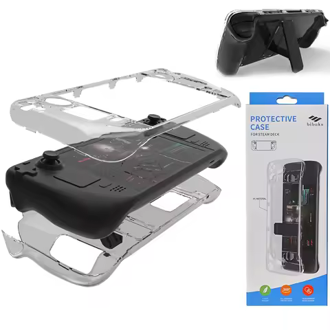 Compatible Steam Deck 2022 Hard Case, Clear Skin, with Steam Deck Applicable Game Console Sleeves