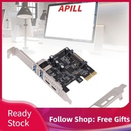 apill Bewinner PCIe to USB 3.2 Gen 1 Expansion Card 4-Port C with 2 Type & A 5Gbps Ports PCI Express