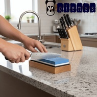 GLENES Whetstone, Dual Side Grit 1000/6000 Sharpening Stones, Durable Bamboo Base Household Nonslip 