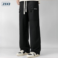ZEKE B0066 Zipper Pocke Pants Men's Tactical Five Pocket Working Cargo Pant Trouser Seluar lelaki