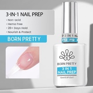 BORN PRETTY 15ML 3 IN 1 Nail Prep Dehydrator And Primer Nourish Protect Nails Long-Lasting Nail Care