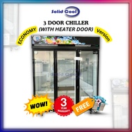 [ SOLID COOL ] 3 DOOR DISPLAY CHILLER  MODEL SCBC-3DT.ECO | Economy Chiller Peti Sejuk Jimat 3 Years