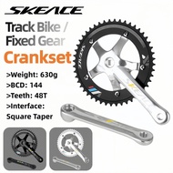 SKEVCE Crankset crankset fixie,165mm,144BCD 48T,square hole,crankset single speed,lampu basikal,cran