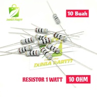 (10 bh) RESISTOR 1 WATT 10 OHM RESISTOR 1W 10 OHM RESISTOR 1WATT 10 OHM