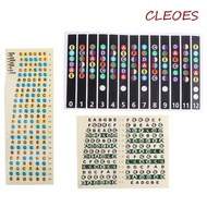CLEOES Guitar Note Sticker Musical Instrument Portable Frets Note Decal Fingerboard Stickers Musical