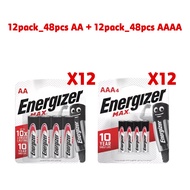 12-40pcs Energizer แบตเตอรี่อัลคาไลน์ 1.5V AA และ 1.5V AAA สําหรับไฟฉายของเล่น นาฬิกาเมาส์