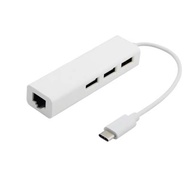 USB Type C to RJ45  + USB 3 พอร์ตฮับหัวแปลงสาย LAN