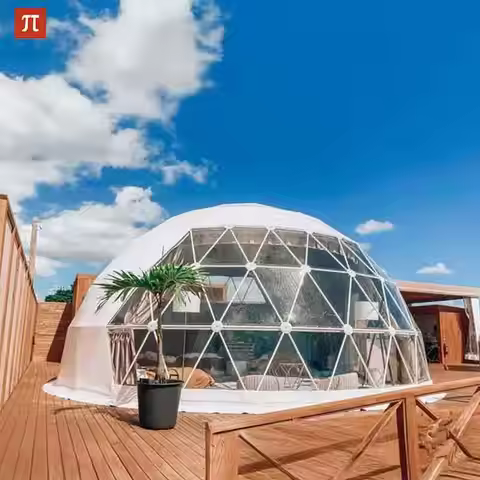 Luxury Geodesic Dome Hotel Tent for Glamping Starry Sky View round Greenhouse Manor Leisure Outdoor 