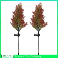 Bjiax Solar Christmas Tree Lights  Automatic On Off Pine Stakes for Garden