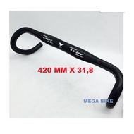 Dropbar ALLOY LYDT AERO 31.8 420 MM OVERSIZE FLAT Handlebar racing rb drop bar Cyclocross
