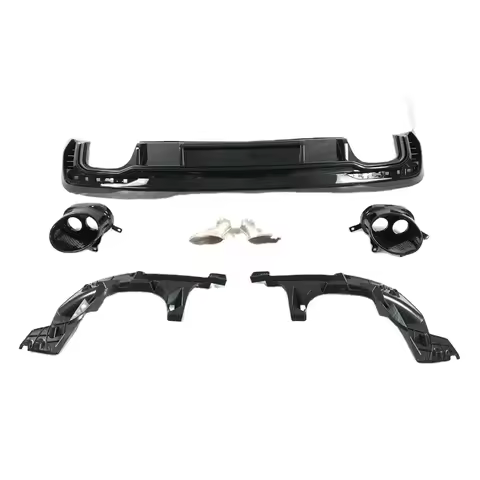 RS4 Bodikits For Audi A4 S4 B9.5 Rear Diffuser For Audi A4 Rear Bumper Diffuser S4 B9.5 2020 2021 20