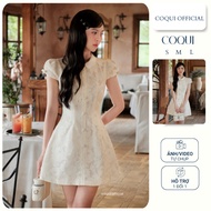 Elegant high-end floral lace lady's DRESS for parties NAOMI DRESS - COQUI, short designed DRESS to f
