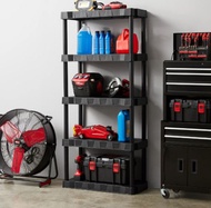 ชั้นวางของ 5 ชั้น สีดำ ขนาด 174 x 76 x 35 ซม. Hyper Tough Garage Shelf 5-Tier 68" H x 30" W x 13.8"D
