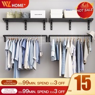 Clothes Rack 120CM Clothes Bar Hanging rack Rak Baju Dinding Wall hanger Besi gant Sangkut Baju Peny