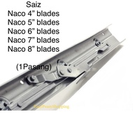 Naco Window 4,5,6,7,8 Blades /Naco Tingkap /Naco Clip Traditional Window Louver (1PAIR)