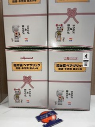 優惠中 現貨 BEARBRICK 招き猫 開運・千万両 銀メッキ 100％ & 400％ be@rbrick 招財貓